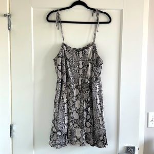 Express Snakeskin Summer Dress